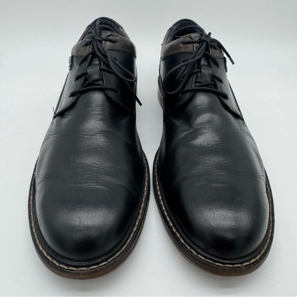 Josef Seibel Earl Black Leather Oxford Size 45/11-11.5